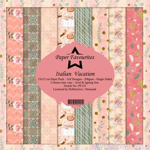 Papiery Dixi Craft 15x15cm Italian Vacation PF135