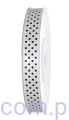 Tasiemka Wstążka Satynowa 12mm - Biała w Kropki - 3 metry