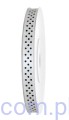Tasiemka Wstążka Satynowa 6mm - Biała w Kropki - 3 metry