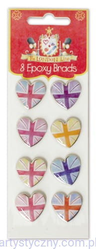 Ćwieki Epoksydowe ~ The London Line - 8 szt - SERDUSZKA