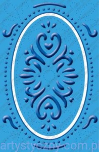 Folder Wykrojnik Cuttlebug - Elegant Elipse - Ozdobny Owal