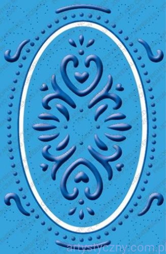 Folder Wykrojnik Cuttlebug - Elegant Elipse - Ozdobny Owal