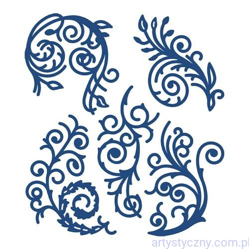 Wykrojniki Tattered Lace - Florentine Flourishes - Ozdobniki TTL/D224/D