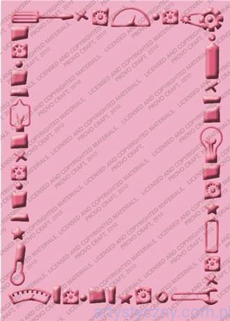 Folder Cuttlebug B6 - ROBOTZ - Ramka Żarówki Narzędzia