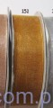 Tasiemka szyfonowa - wstążka organza 18mm - ZŁOTA 151