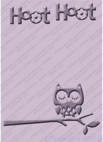 Folder Cuttlebug B6 - Create a Critter - Hoot Hoot - Sowa