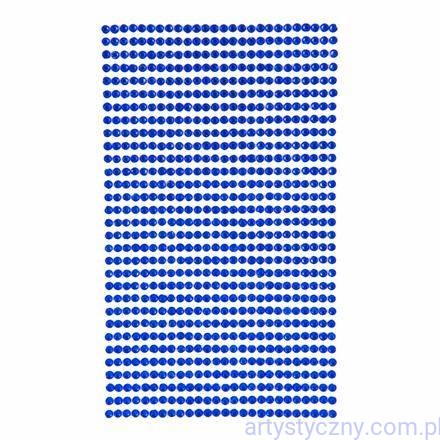 Kryształki Cyrkonie Samoprzylepne 3mm, 806szt, Granatowe