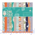 Papier Papermania - OWL FOLK - 15,2x15,2cm - 32 ark