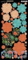Scrapki Kwiatki - Couture Collection - Die Cut Flowers by Graphic45 - 2 arkusze