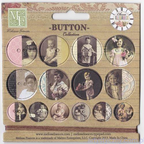 Tekturowe Guziki - Adopted Ancestors Chipboard Buttons