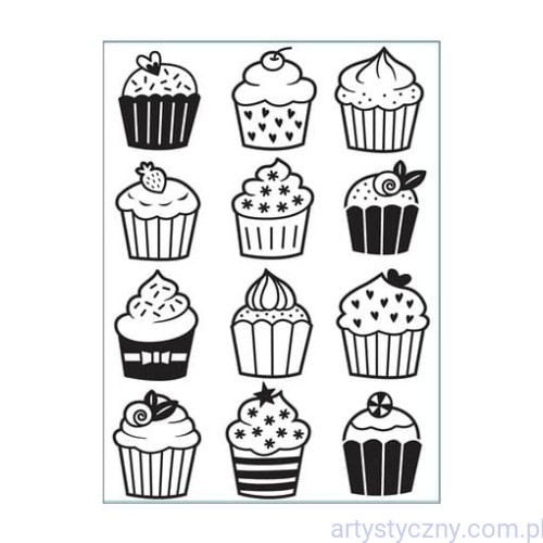 Folder Darice - Cupcakes - Babeczki 30032587
