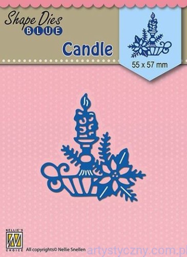 Wykrojnik Nellie - Christmas Candle - Świeczka SDB067