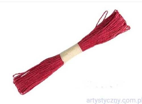 Sznurek Papierowy 30 metrów CZERWONY