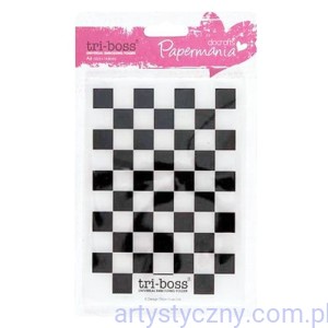 Papermania Chequered A6 TriBoss Embossing Folder - Szachownica