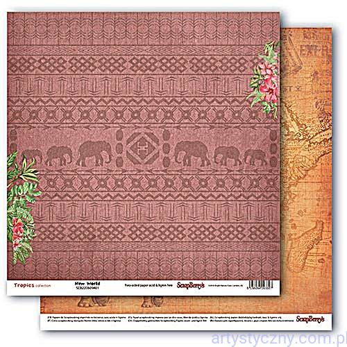 Papier do Scrapbookingu, Tropics New World, 30x30сm
