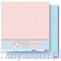 Papier do Scrapbookingu - Hearts and Love Letters 30x30сm