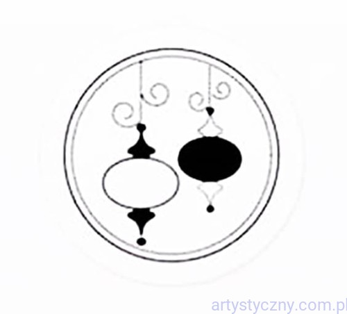 Stempel Akrylowy ~ Christmas Baulbes - Bombki 2035