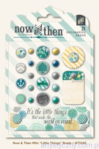 Ćwieki Ozdobne - Little Things Decorative Brads 21 szt