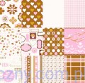 Papier do scrapbookingu - Sweet - 15x15cm - 24 ark
