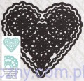 Wykrojnik Xcut - Vintage Dies - Filigree Heart - Koronkowe Serce