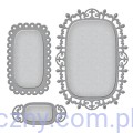 Spellbinders Shapeabilities Die D-Lites Fleur De Lis Deco S2-244 - 3 szt