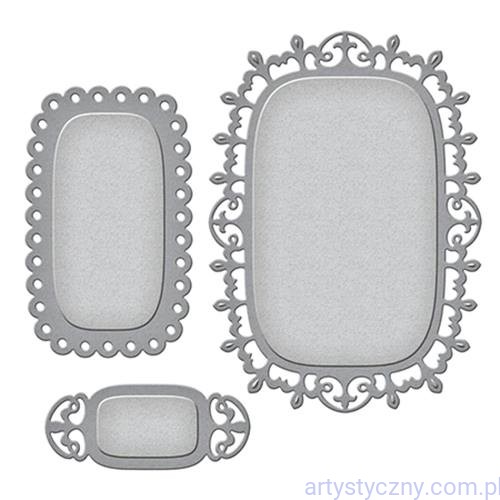 Spellbinders Shapeabilities Die D-Lites Fleur De Lis Deco S2-244 - 3 szt