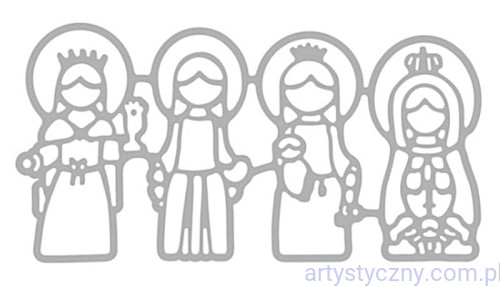 Wykrojnik - Trzej Królowie z Maryją