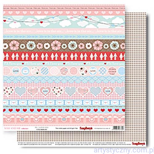 Papier do Scrapbookingu, PS. I love You, 30x30сm