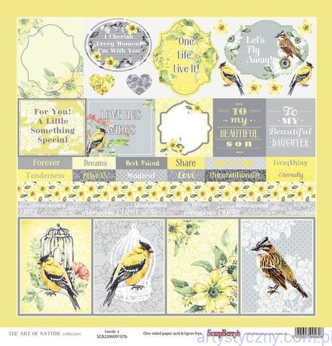 Papier do Scrapbookingu, The Art of Nature Cards 30x30сm