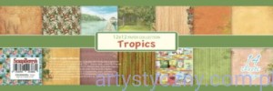 Zestaw papierów do scrapbookingu Orientalne TROPICS  -7ark - 30x30cm