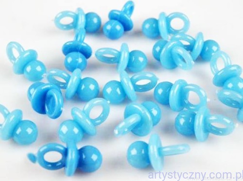 Aplikacje Zawieszki NIEBIESKIE Smoczki 20mm - 10 sztuk