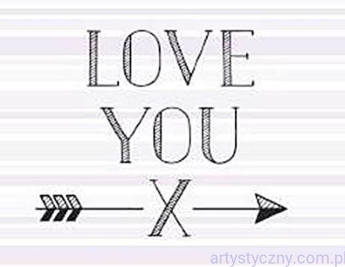 Stempel Akrylowy - Love You 014