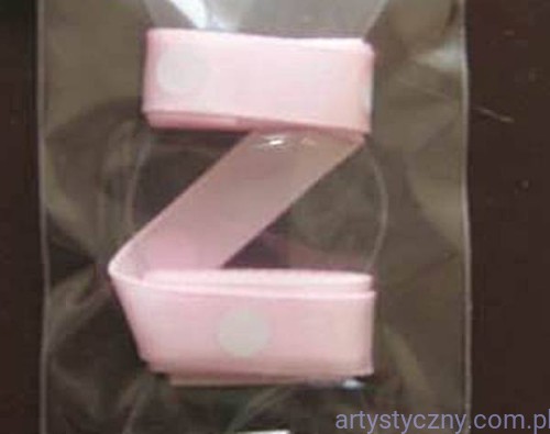 Tasiemka Wstążka Satynowa - Różowa Grochy Kropki 2