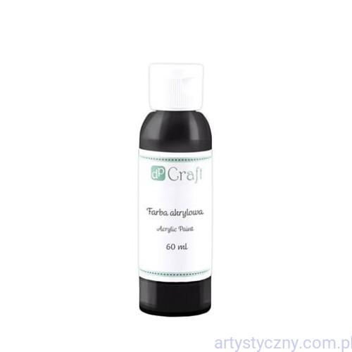 Farba Akrylowa 60ml -  BLACK - Czarna DPFA-023