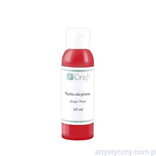 Farba Akrylowa 60ml -  HOT RED - Czerwona