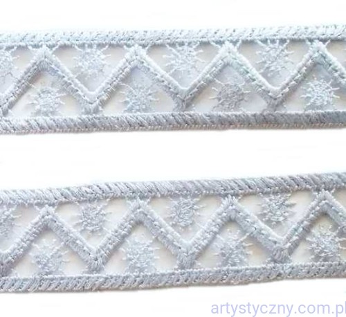 24. Błękitna Niebieska Koronka Słoneczka - 1 metr