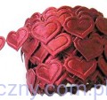 Aplikacje Bordowe Serca Serduszka 2cm ~ 50 szt