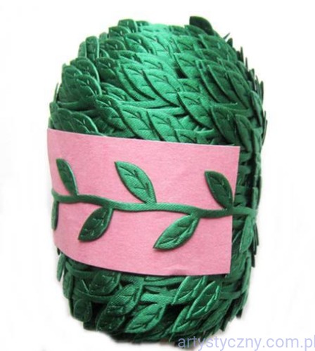 Aplikacje łodyga gałązka listki ZIELONA ~ 1 metr