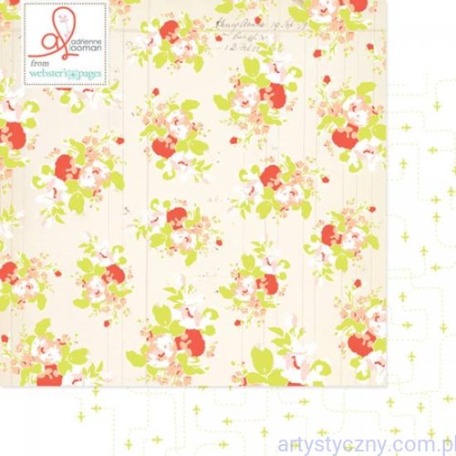 Papier Dwustronny, Destination Paradise Kwiaty 30x30сm