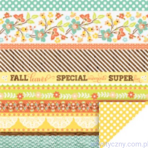 Papier do Scrapbookingu, Fall Leaves Kwiaty 30x30сm