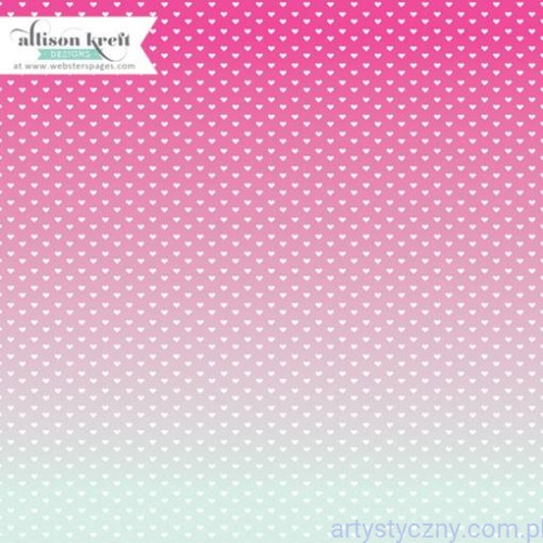 Papier do Scrapbookingu, Follow Your Heart Serca 30x30сm