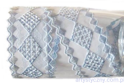 25. Błękitna Koronka Romby - 1 metr