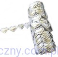 Aplikacje Srebrne Błyszczące Serca Serduszka 2cm ~ 50 szt