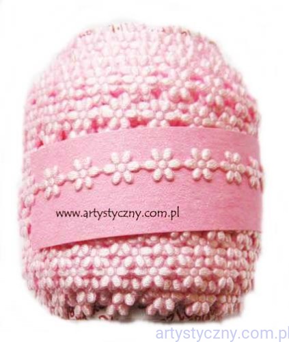 Aplikacje Kwiatki Stokrotki Mini ~ Różowe - 1m, 130 sztuk