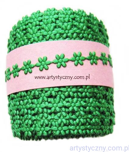 Aplikacje Kwiatki Stokrotki Mini ~ Zielone - 1m, 130 sztuk