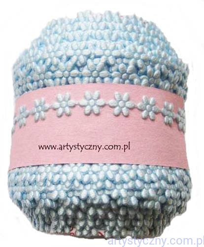 Aplikacje Kwiatki Stokrotki Mini ~Niebieskie - 1m, 130 sztuk