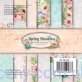 Zestaw papierów do scrapbookingu - Spring Blossoms - 15x15cm - 28ark