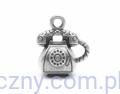 Metal Charms set Retro Phone - Telefon - 4 szt SCB250105728