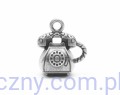 Metal Charms set Retro Phone - Telefon - 4 szt SCB250105728