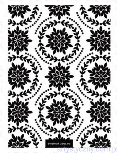 Xcut A6 Embossing Folder -  Ornate Foliage - Ozdobne Liście
